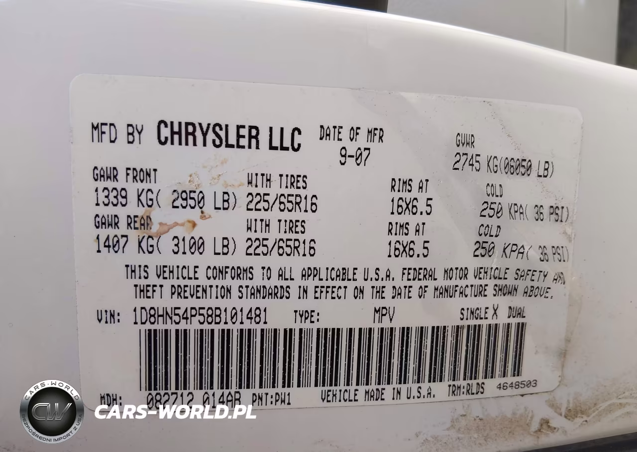2008 Dodge Grand Caravan Sxt VIN:1D8HN54P58B101481 - 9