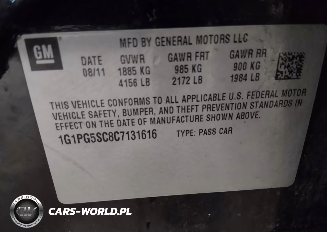 2012 Chevrolet Cruze 2Lt VIN:1G1PG5SC8C7131616 - 9