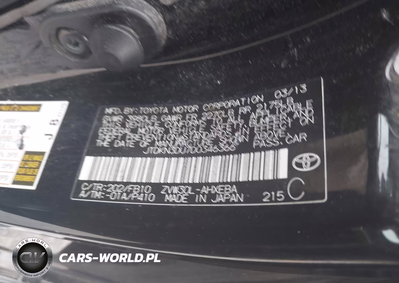 2013 Toyota Prius Two VIN:JTDKN3DU7D0346366 - 9