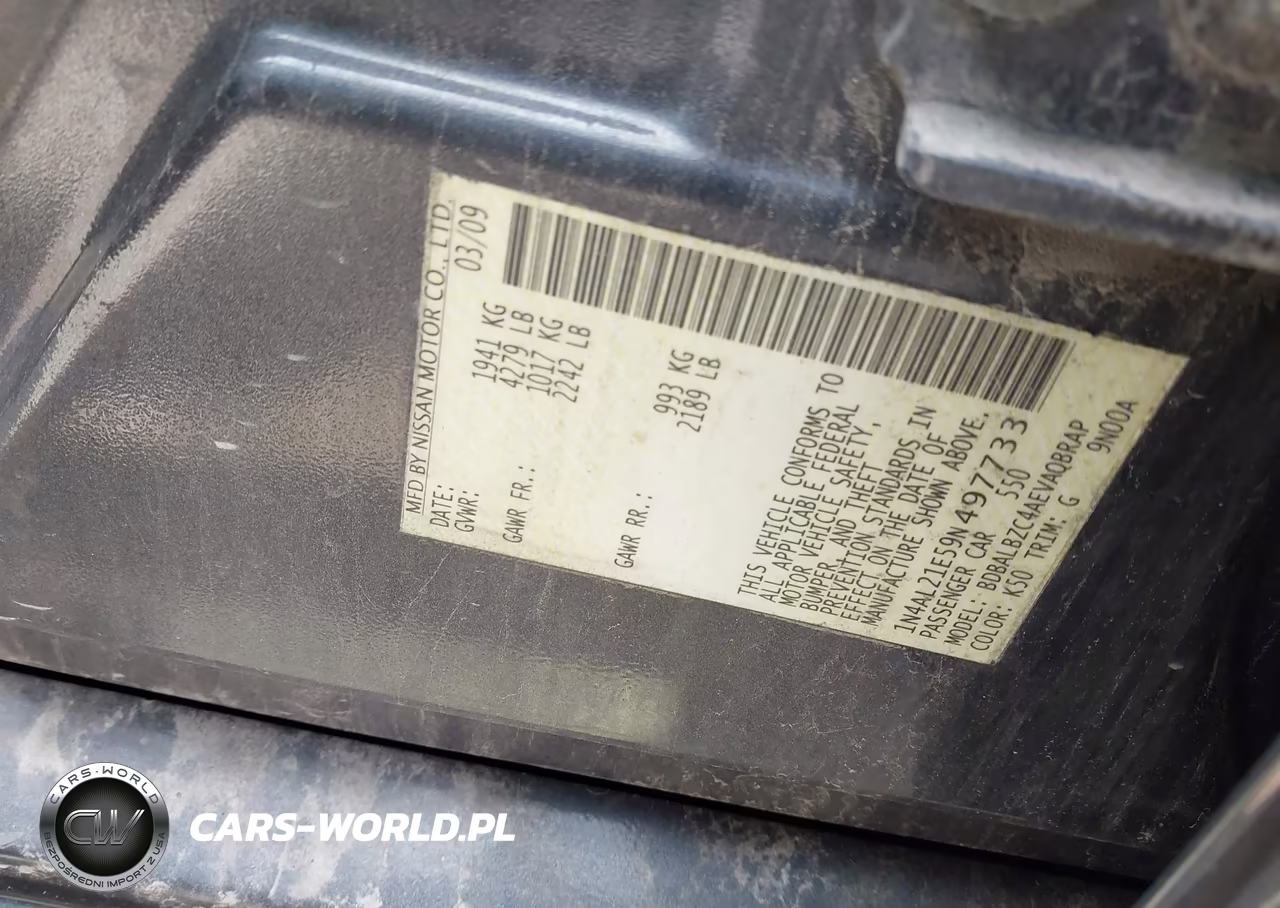 2009 Nissan Altima 2.5 S VIN:1N4AL21E59N497733 - 9