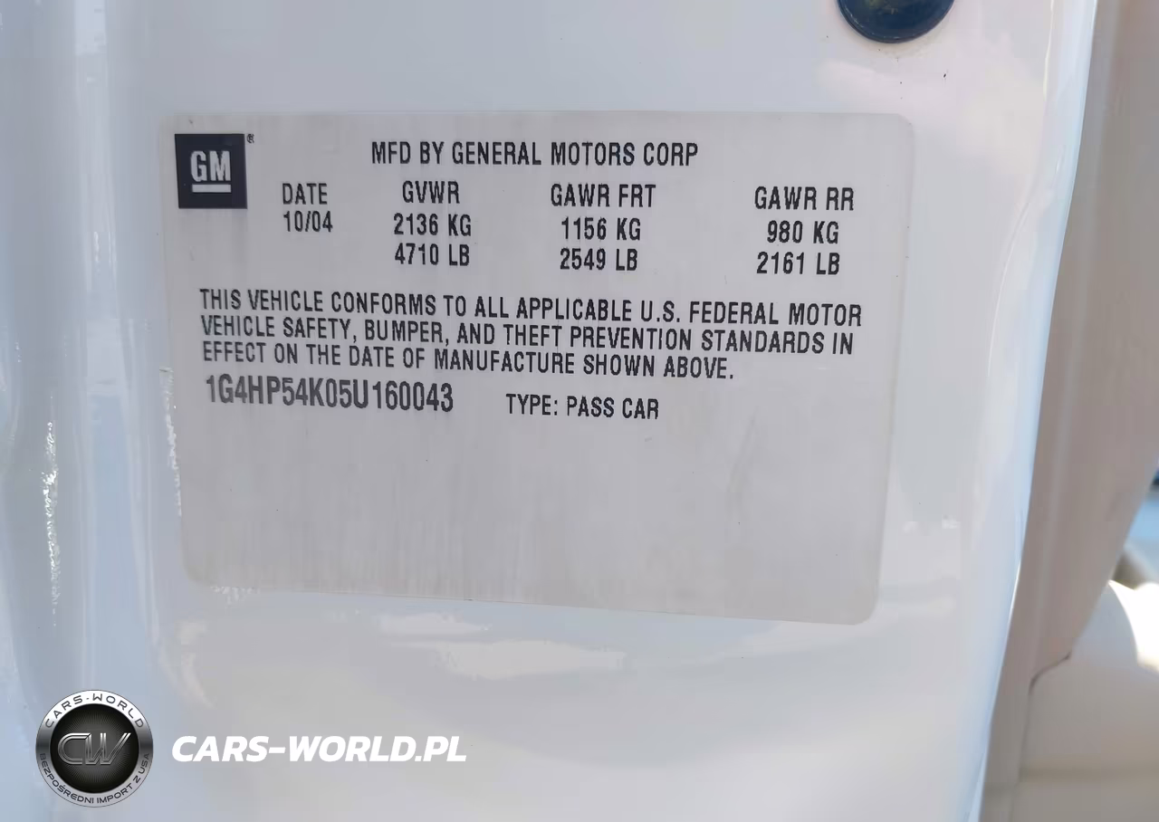 2005 Buick Lesabre Custom VIN:1G4HP54K05U160043 - 9