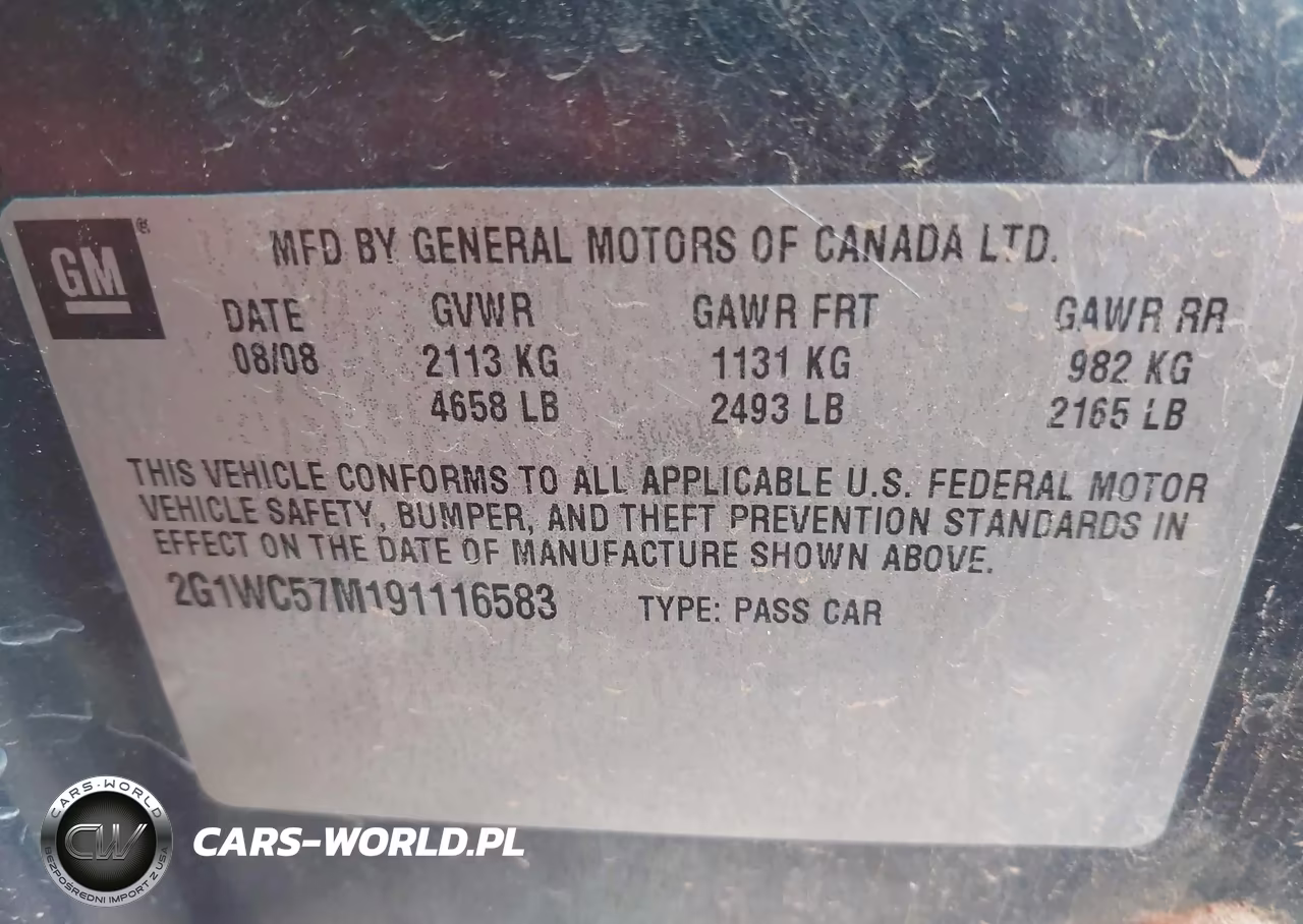 2009 Chevrolet Impala Lt VIN:2G1WC57M191116583 - 9