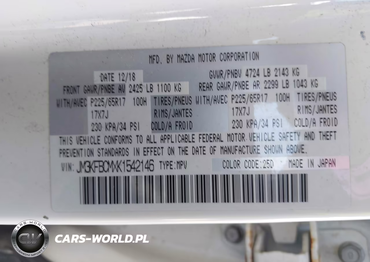 2019 Mazda Cx-5 Touring VIN:JM3KFBCMXK1542146 - 9