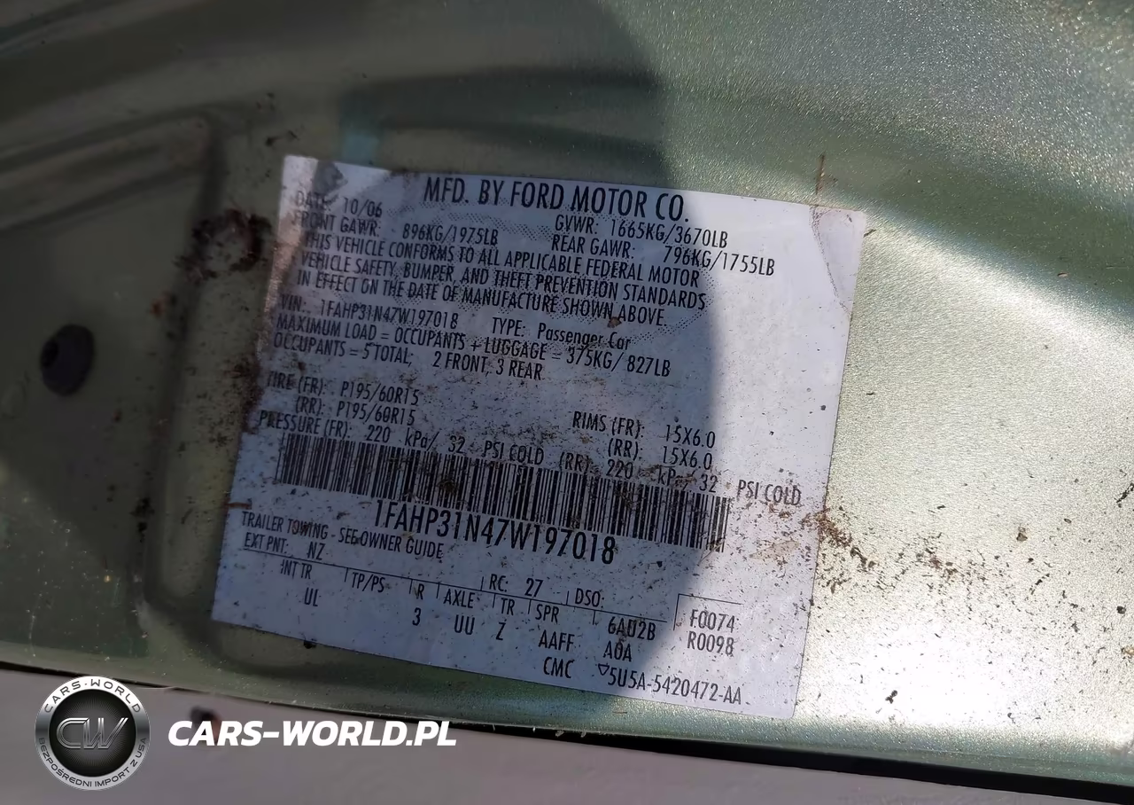 2007 Ford Focus S-Se-Ses VIN:1FAHP31N47W197018 - 9