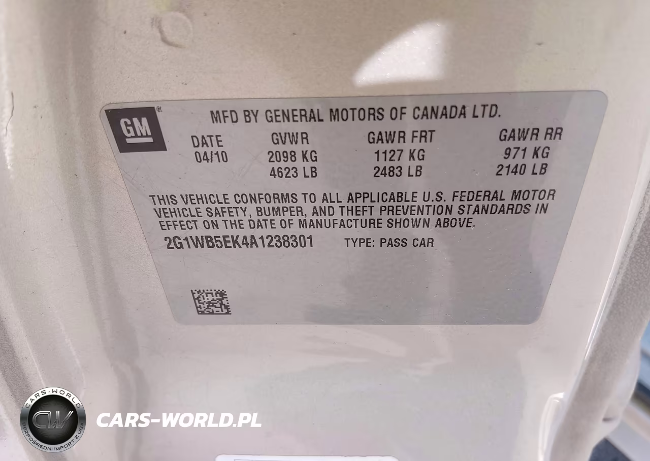 2010 Chevrolet Impala Lt VIN:2G1WB5EK4A1238301 - 9