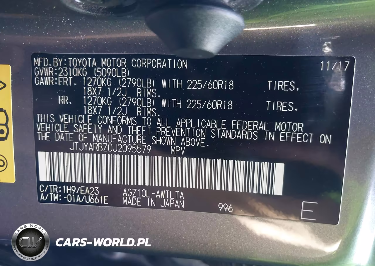 2018 Lexus Nx 300 VIN:JTJYARBZ0J2095579 - 9
