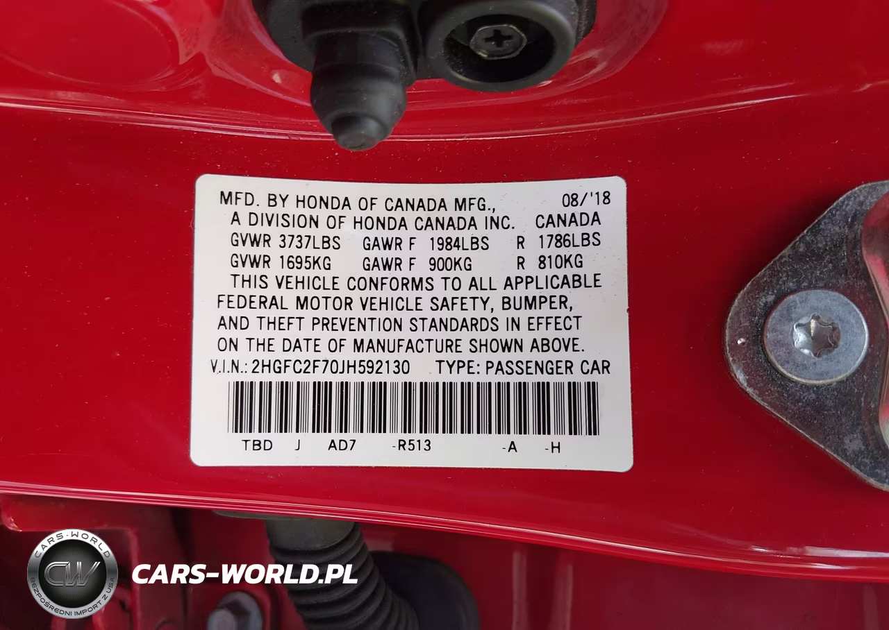 2018 Honda Civic Ex VIN:2HGFC2F70JH592130 - 9