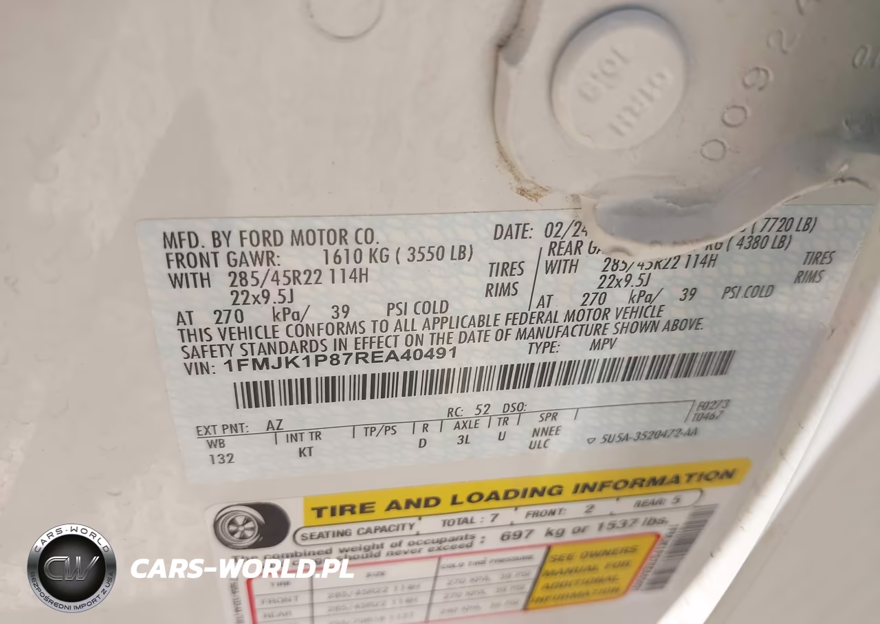 2024 Ford Expedition King Ranch Max VIN:1FMJK1P87REA40491 - 9