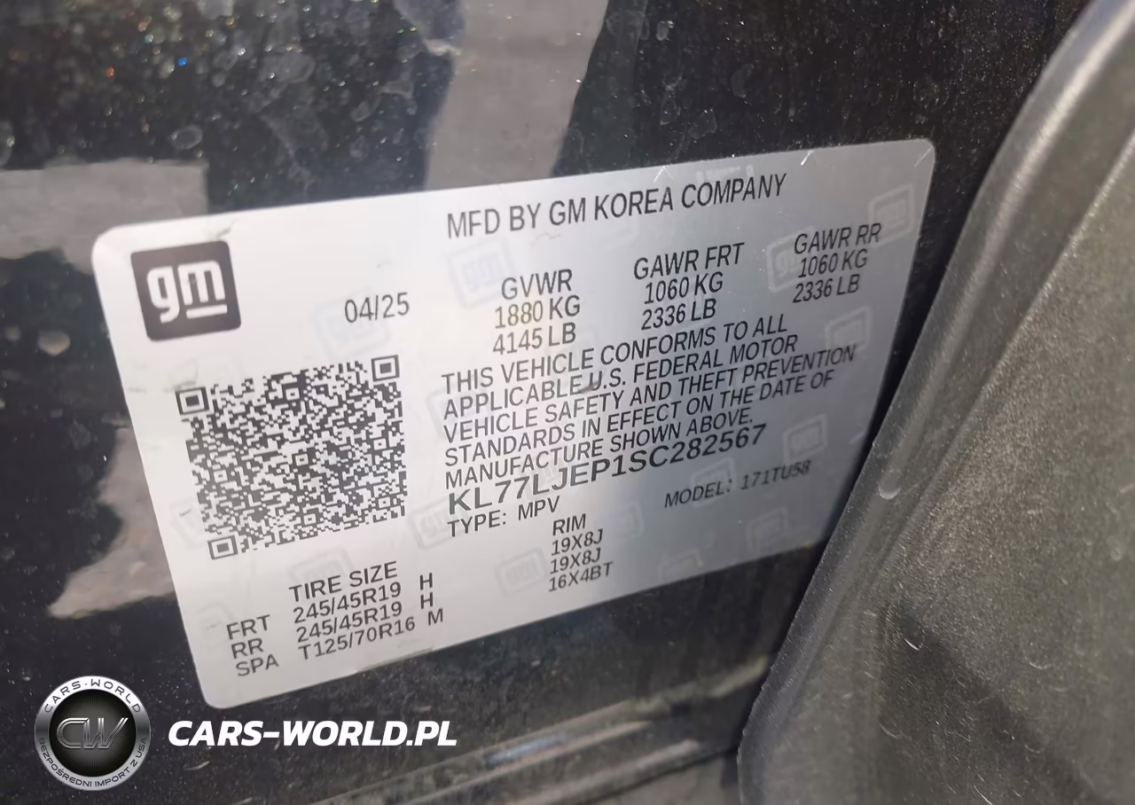2025 Chevrolet Trax Fwd 2Rs VIN:KL77LJEP1SC282567 - 9
