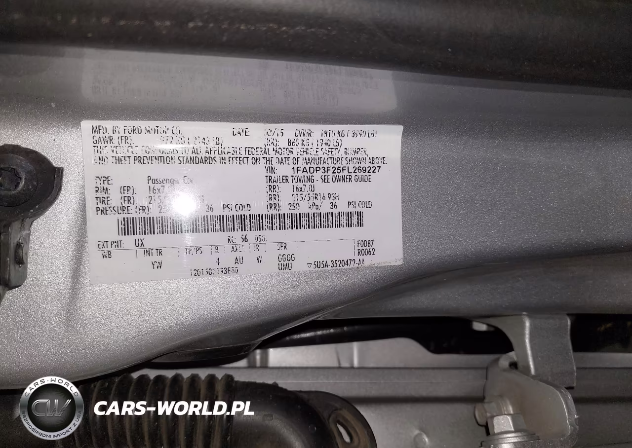 2015 Ford Focus Se VIN:1FADP3F25FL269227 - 9