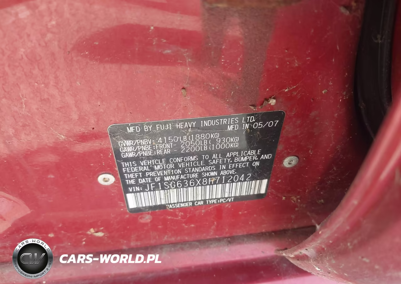 2008 Subaru Forester 2.5X VIN:JF1SG636X8H712042 - 9