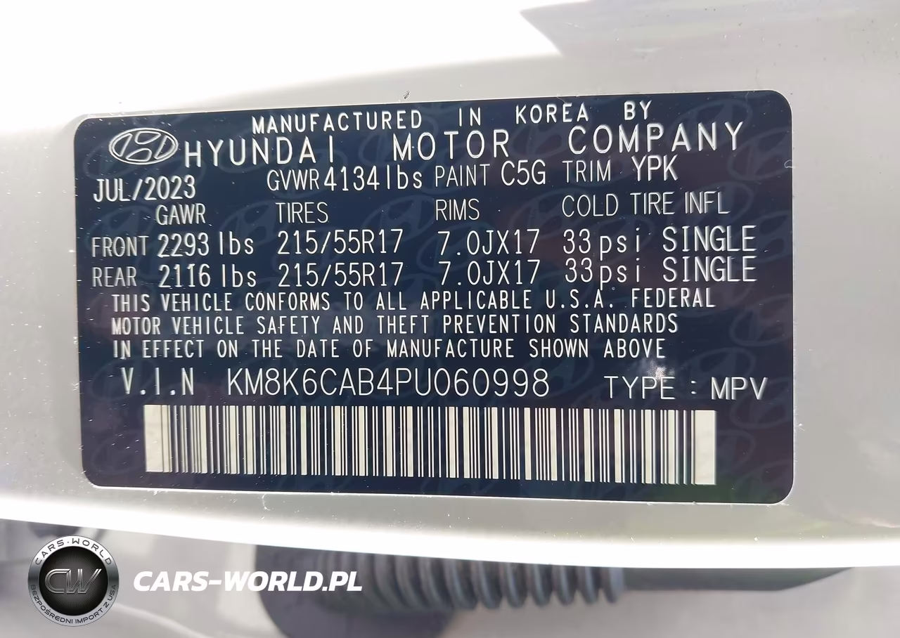 2023 Hyundai Kona Sel VIN:KM8K6CAB4PU060998 - 9