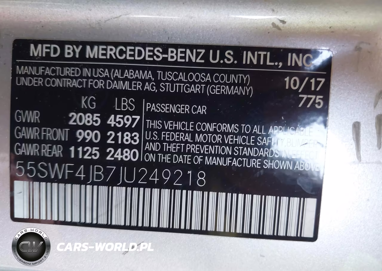 2018 Mercedes-Benz C 300 VIN:55SWF4JB7JU249218 - 9