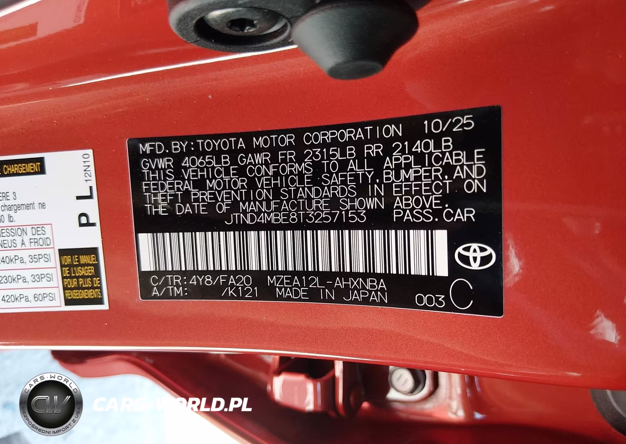 2026 Toyota Corolla Se VIN:JTND4MBE8T3257153 - 9