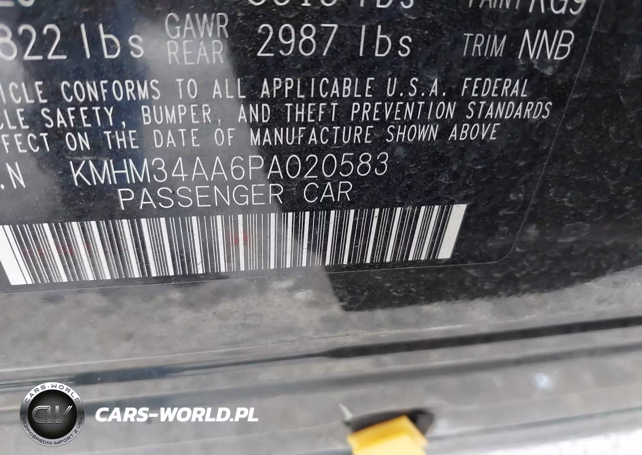 2023 Hyundai Ioniq 6 Sel VIN:KMHM34AA6PA020583 - 9