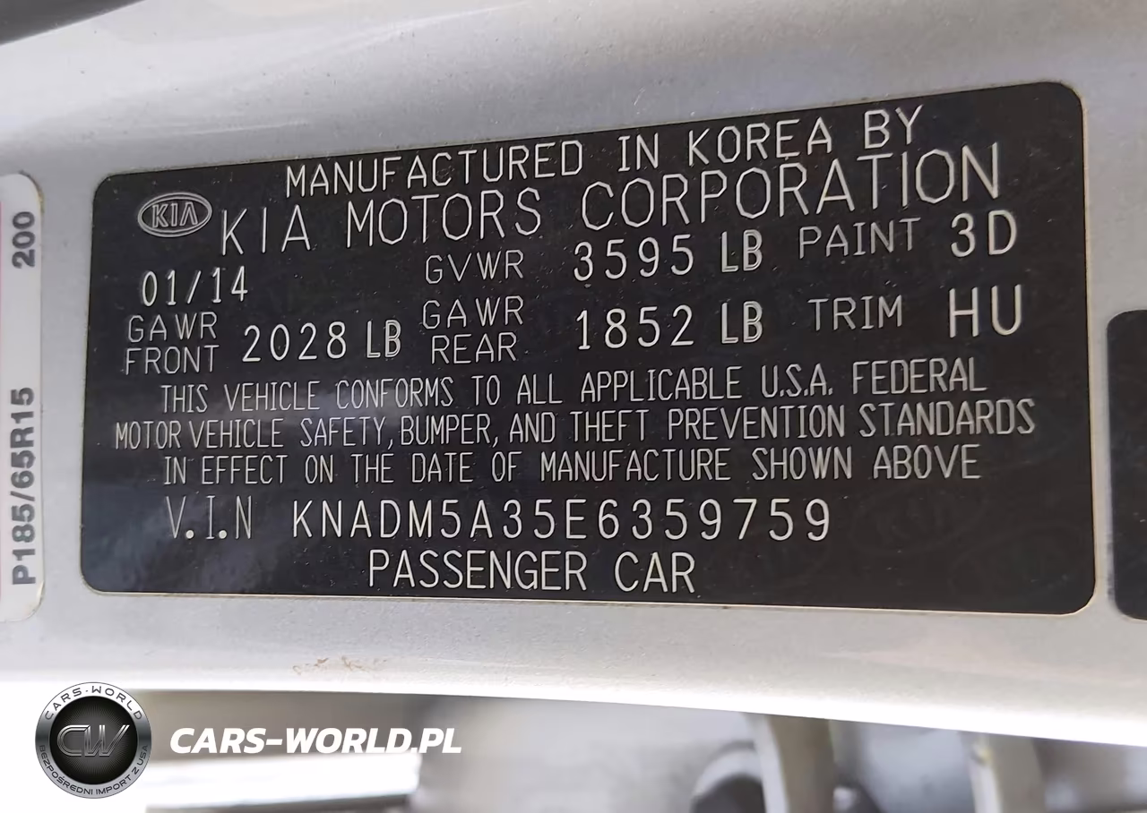 2014 Kia Rio Lx VIN:KNADM5A35E6359759 - 9