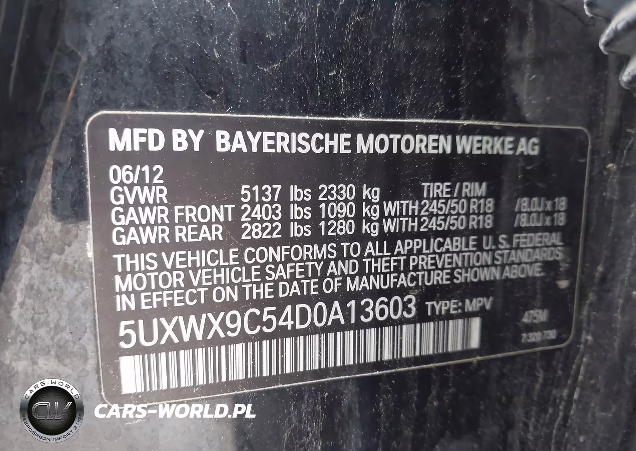 2013 BMW X3 xDrive28I VIN:5UXWX9C54D0A13603 - 9