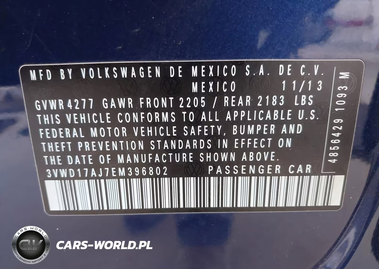 2014 Volkswagen Jetta 1.8T Se VIN:3VWD17AJ7EM396802 - 9