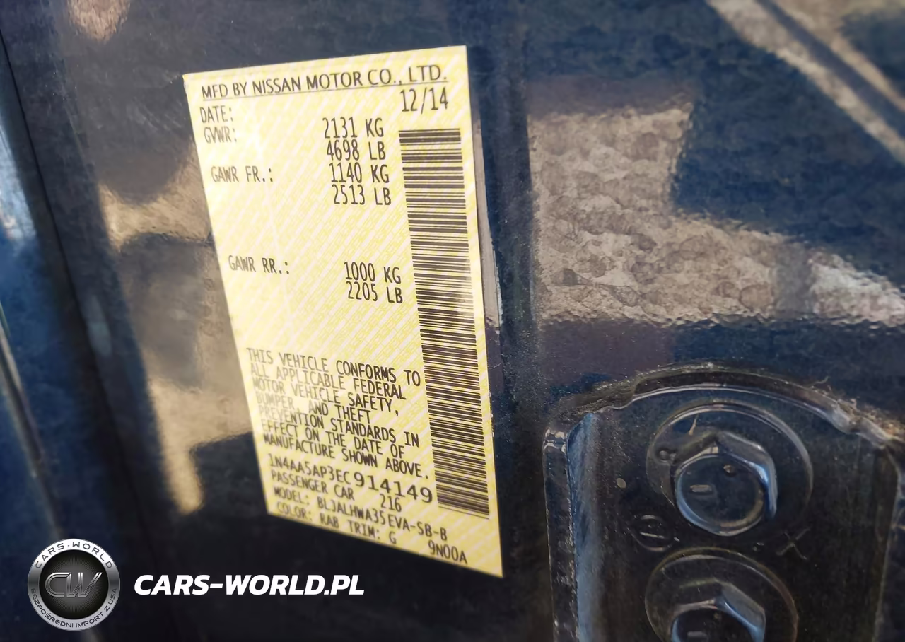 2014 Nissan Maxima 3.5 Sv VIN:1N4AA5AP3EC914149 - 9