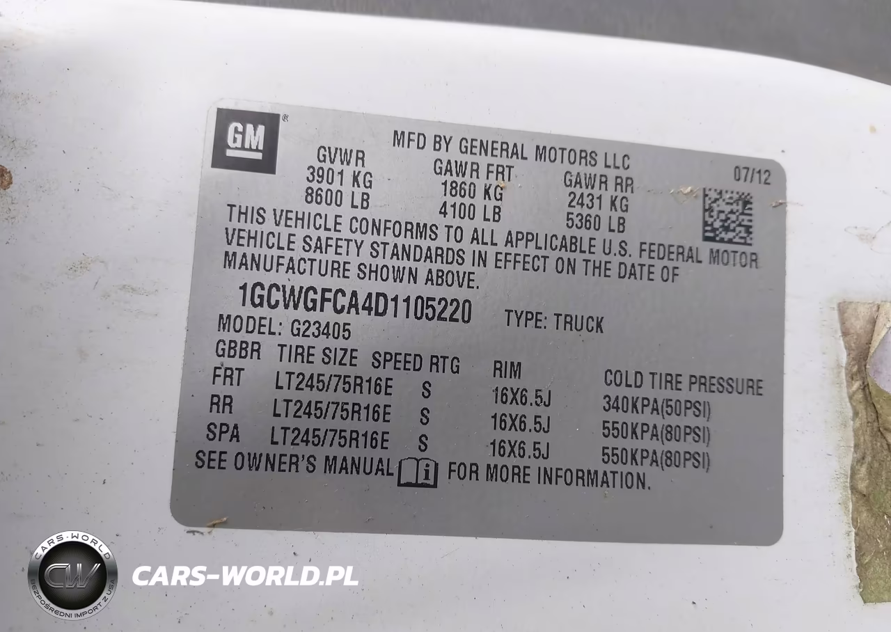 2013 Chevrolet Express 2500 Work Van VIN:1GCWGFCA4D1105220 - 9