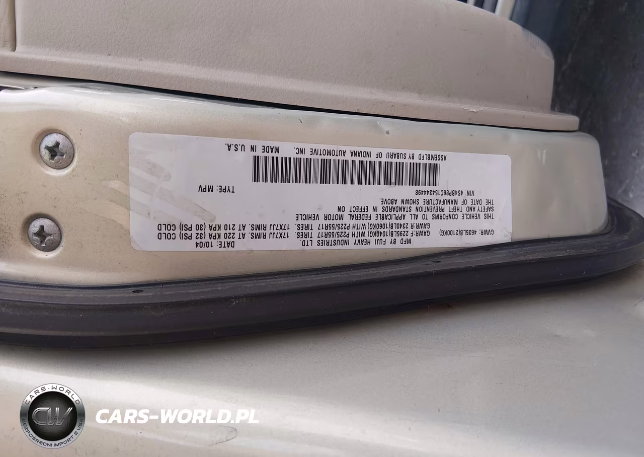 2005 Subaru Outback 3.0R L.l. Bean Edition VIN:4S4BP86C154344498 - 9