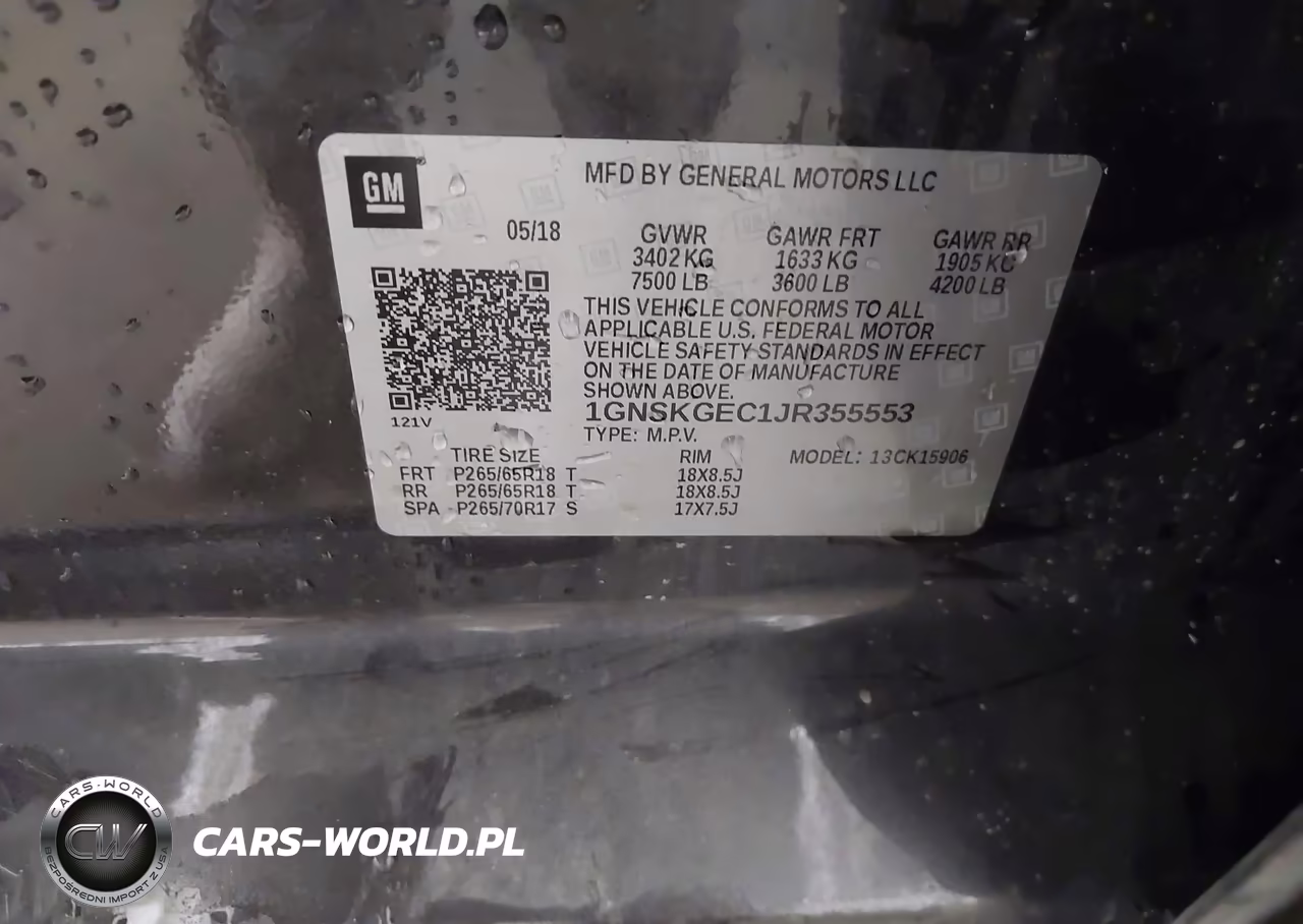 2018 Chevrolet Suburban Ls VIN:1GNSKGEC1JR355553 - 9