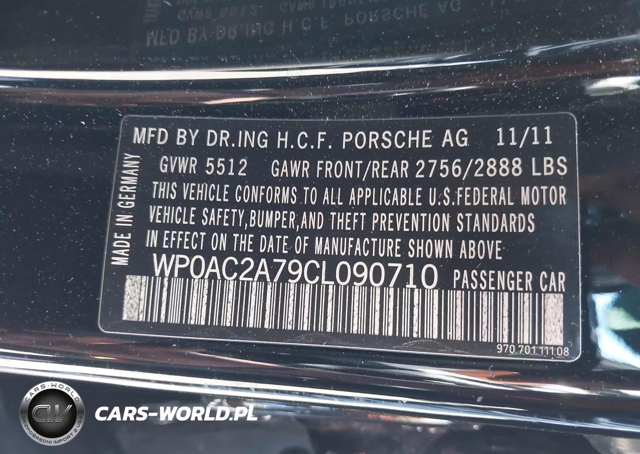 2012 Porsche Panamera Turbo VIN:WP0AC2A79CL090710 - 9