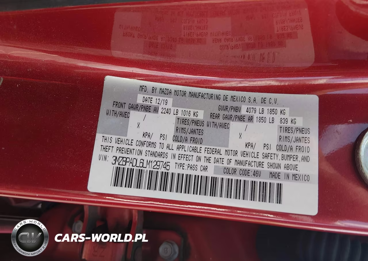 2020 Mazda Mazda3 Preferred Package VIN:3MZBPADL6LM129745 - 9