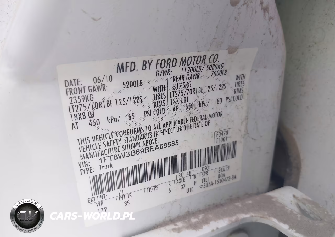 2011 Ford F-350 Xlt VIN:1FT8W3B69BEA69585 - 9