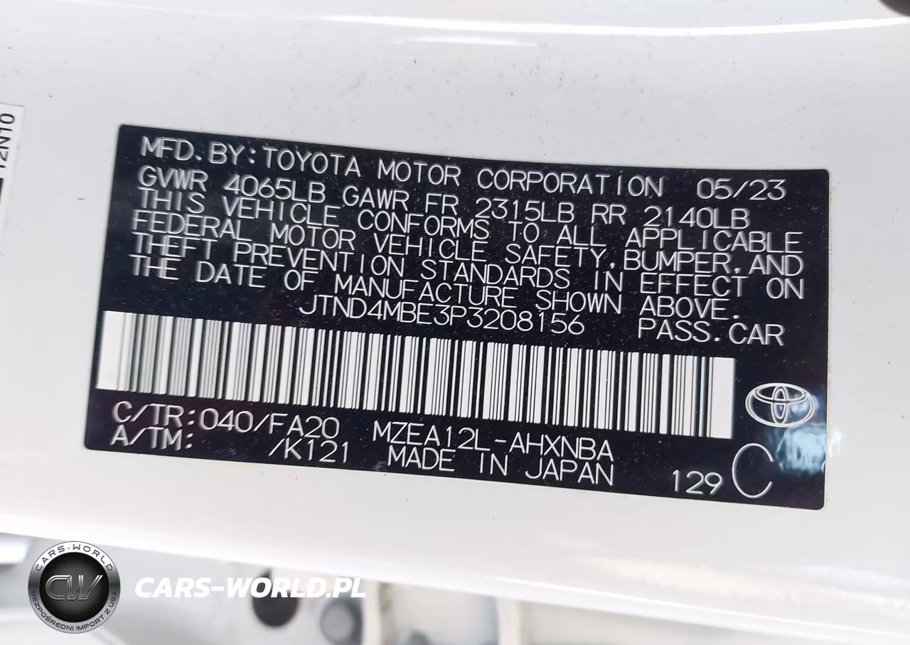 2023 Toyota Corolla Se VIN:JTND4MBE3P3208156 - 9