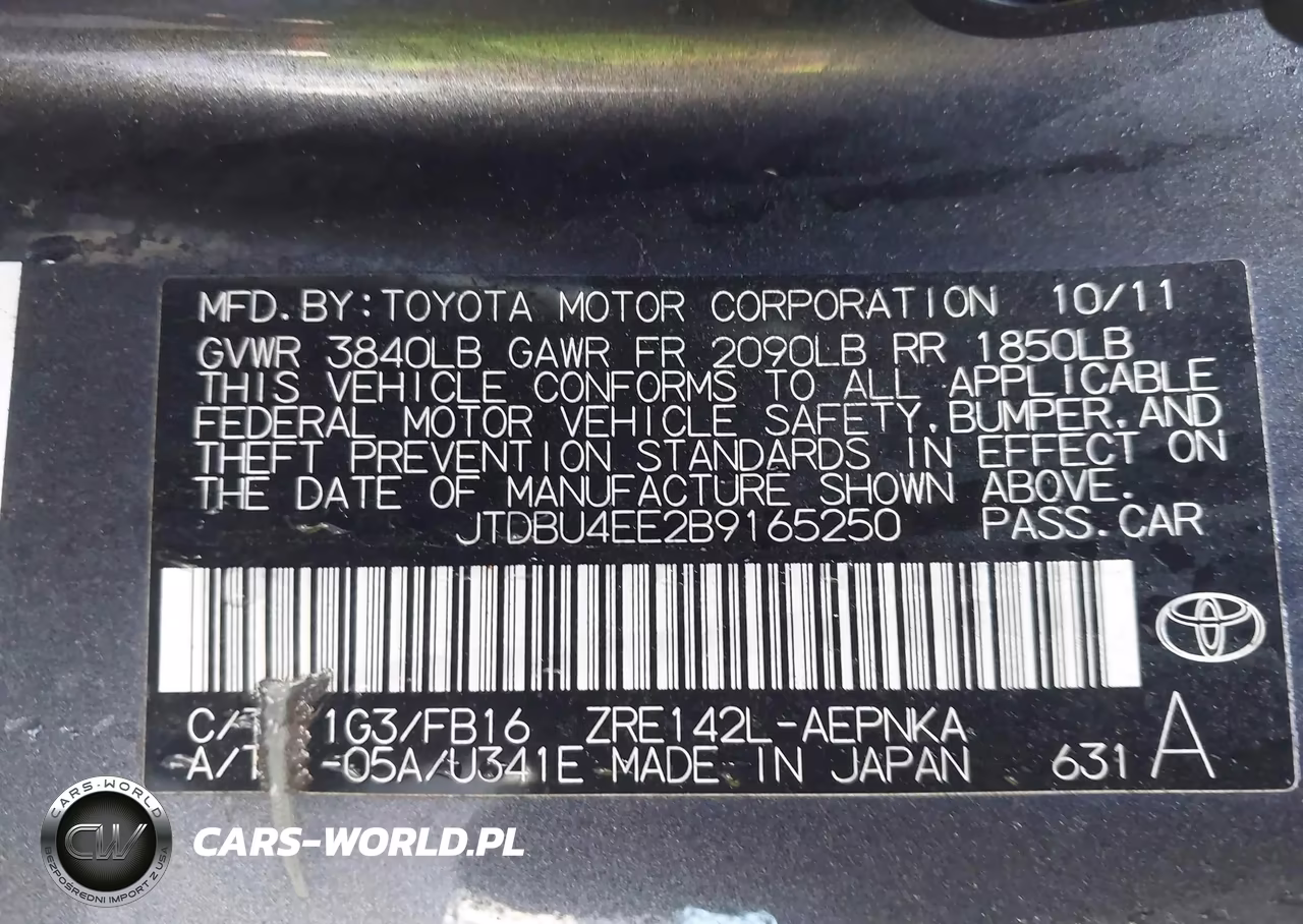 2011 Toyota Corolla Le VIN:JTDBU4EE2B9165250 - 9