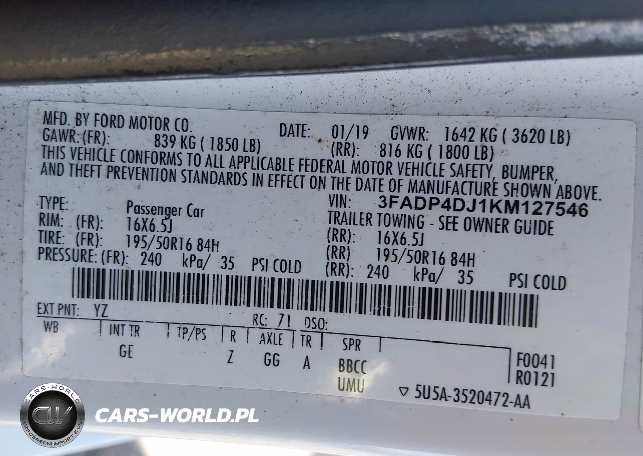2019 Ford Fiesta St Line VIN:3FADP4DJ1KM127546 - 9