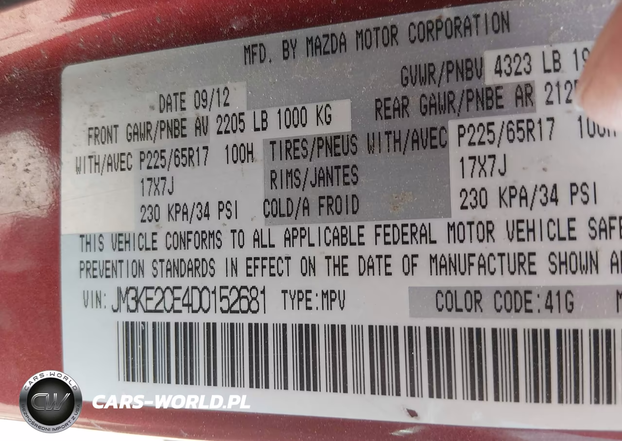 2013 Mazda Cx-5 Touring VIN:JM3KE2CE4D0152681 - 9