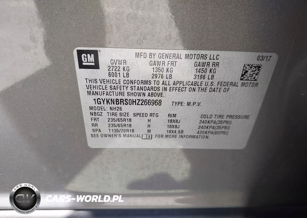 2017 Cadillac Xt5 Luxury VIN:1GYKNBRS0HZ266968 - 9