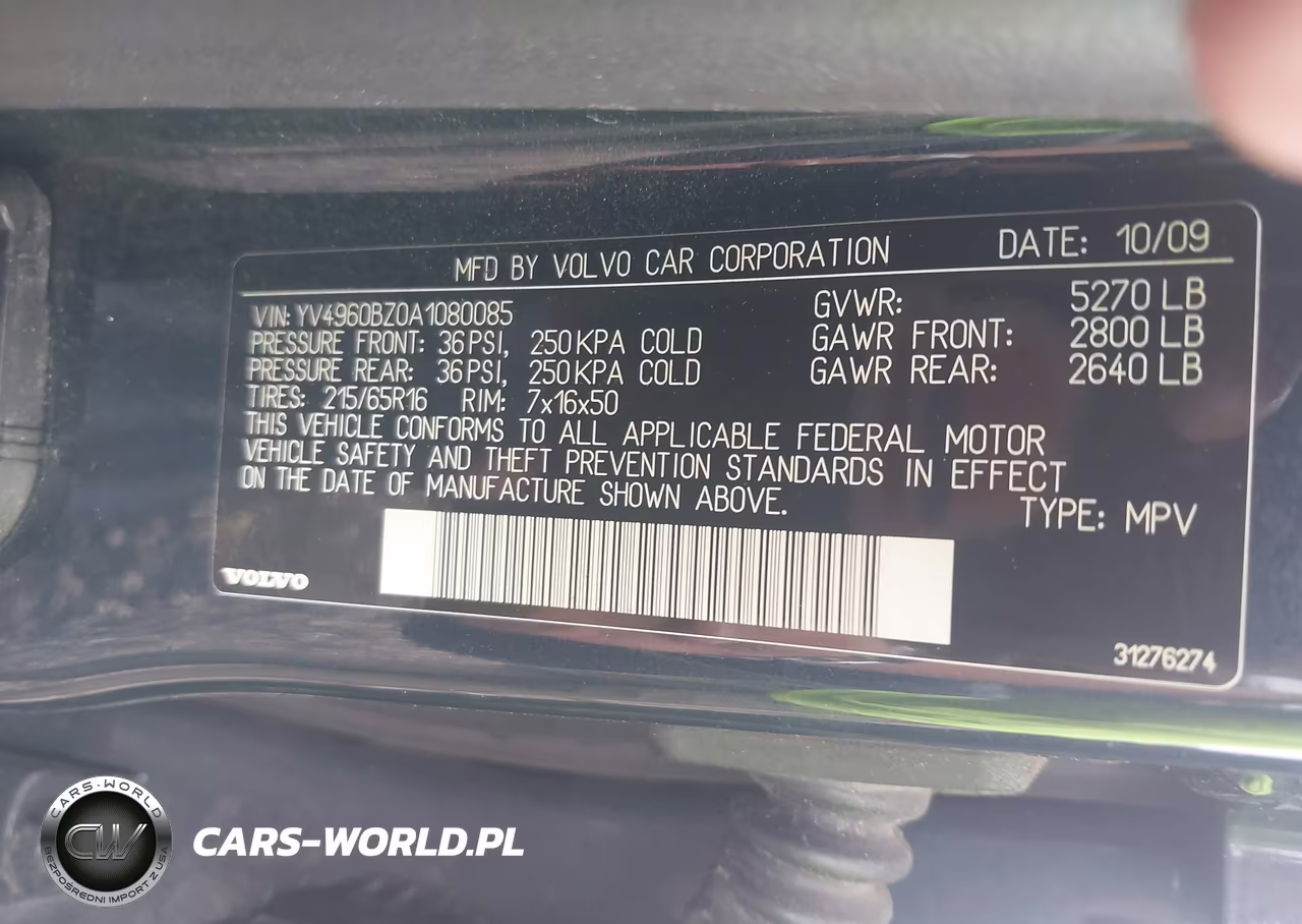 2010 Volvo Xc70 3.2 VIN:YV4960BZ0A1080085 - 9