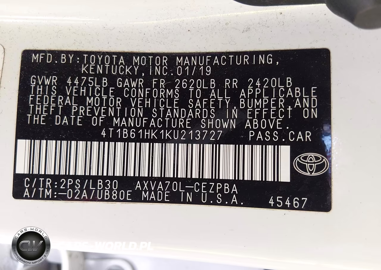 2019 Toyota Camry Xse VIN:4T1B61HK1KU213727 - 9
