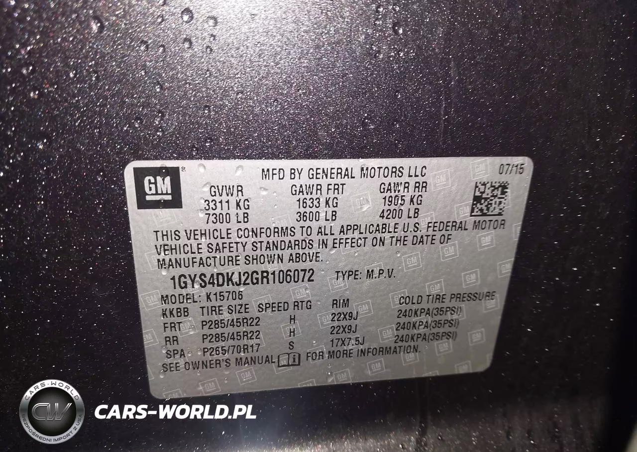 2016 Cadillac Escalade Platinum VIN:1GYS4DKJ2GR106072 - 9