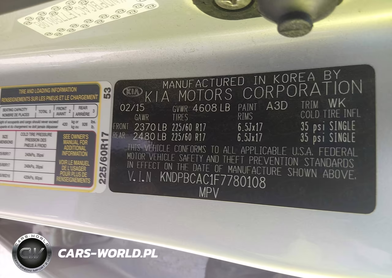 2015 Kia Sportage Lx VIN:KNDPBCAC1F7780108 - 9