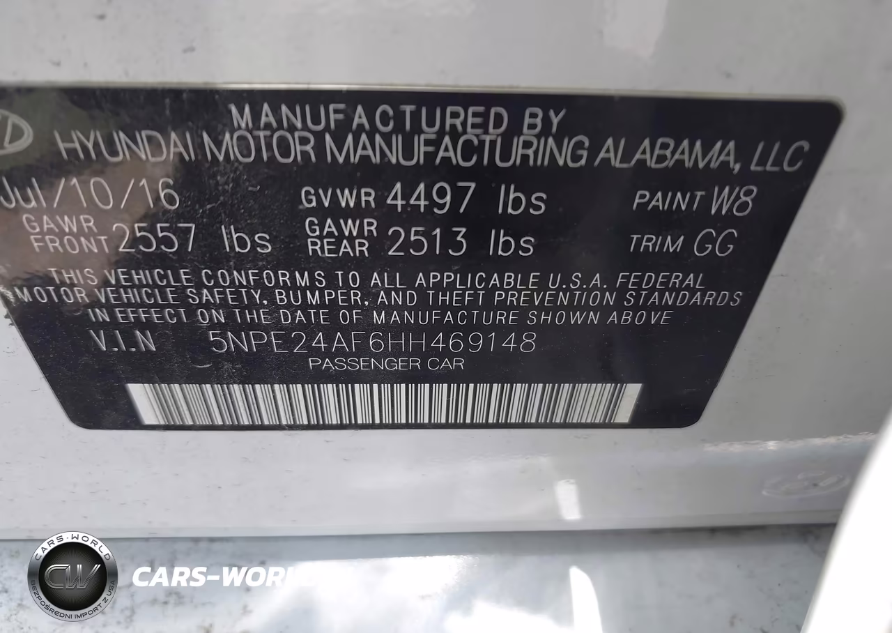 2017 Hyundai Sonata VIN:5NPE24AF6HH469148 - 9
