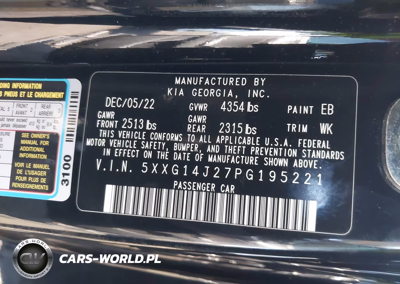 2023 Kia K5 Lxs VIN:5XXG14J27PG195221 - 9
