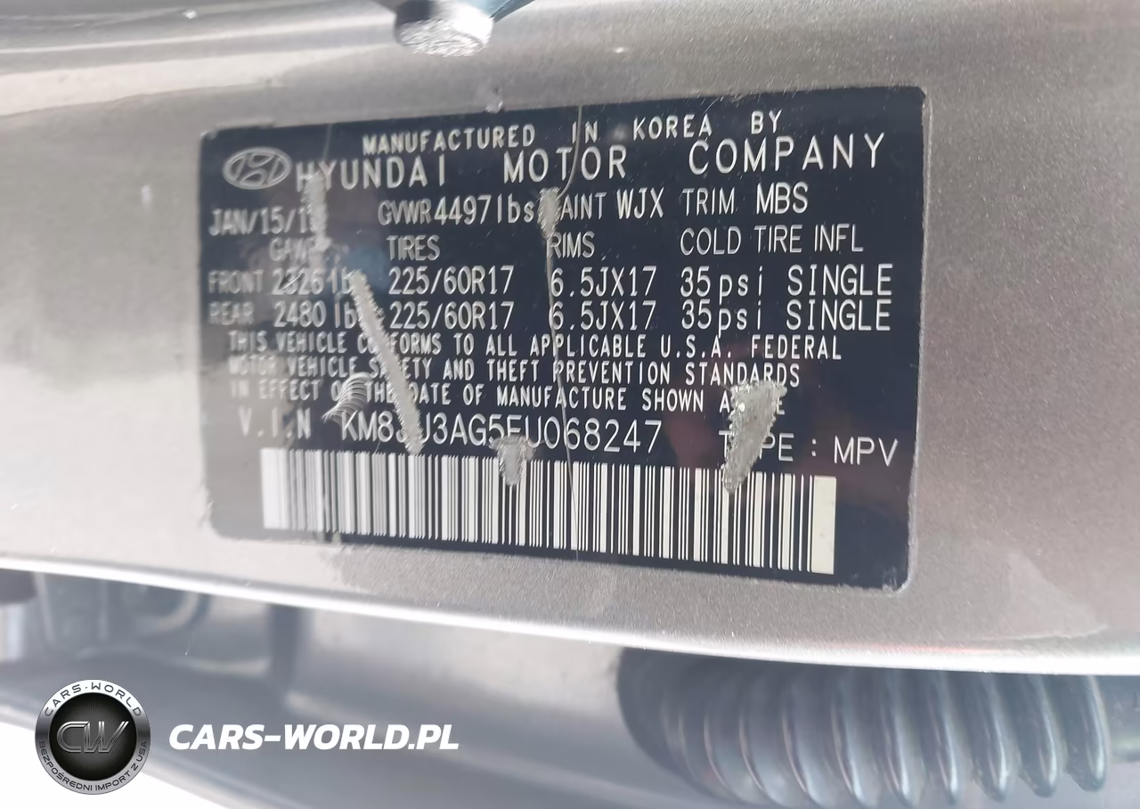 2015 Hyundai Tucson Se VIN:KM8JU3AG5FU068247 - 9