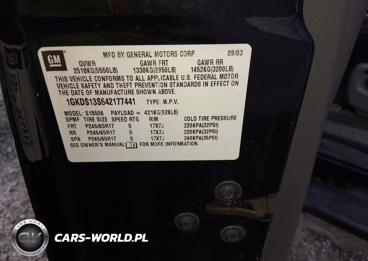 2004 GMC Envoy Slt VIN:1GKDS13S642177441 - 9