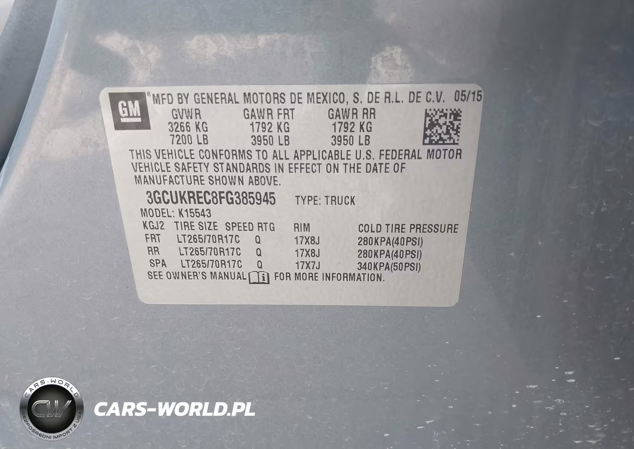 2015 Chevrolet Silverado 1500 Lt VIN:3GCUKREC8FG385945 - 9