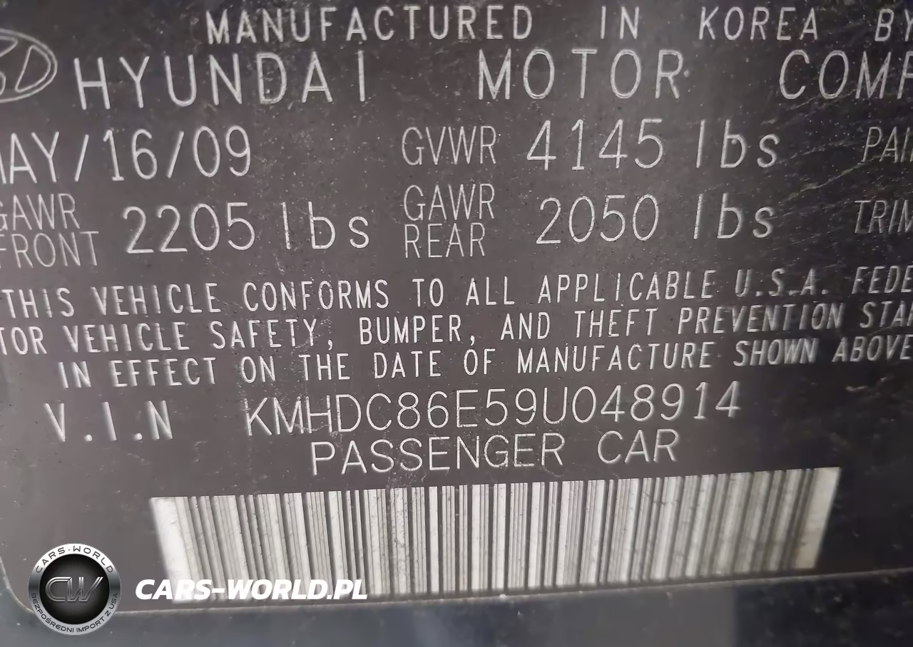 2009 Hyundai Elantra Touring VIN:KMHDC86E59U048914 - 9