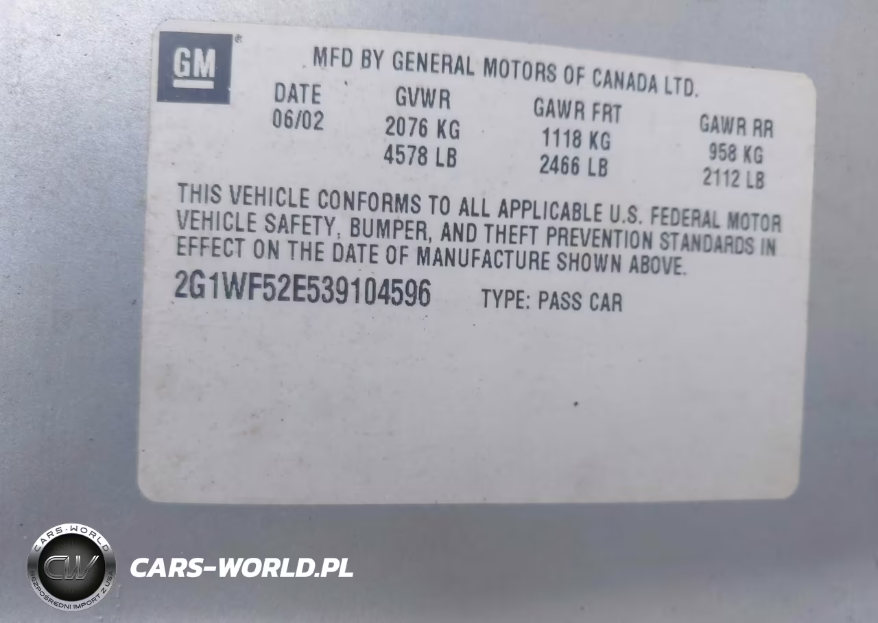 2003 Chevrolet Impala VIN:2G1WF52E539104596 - 9