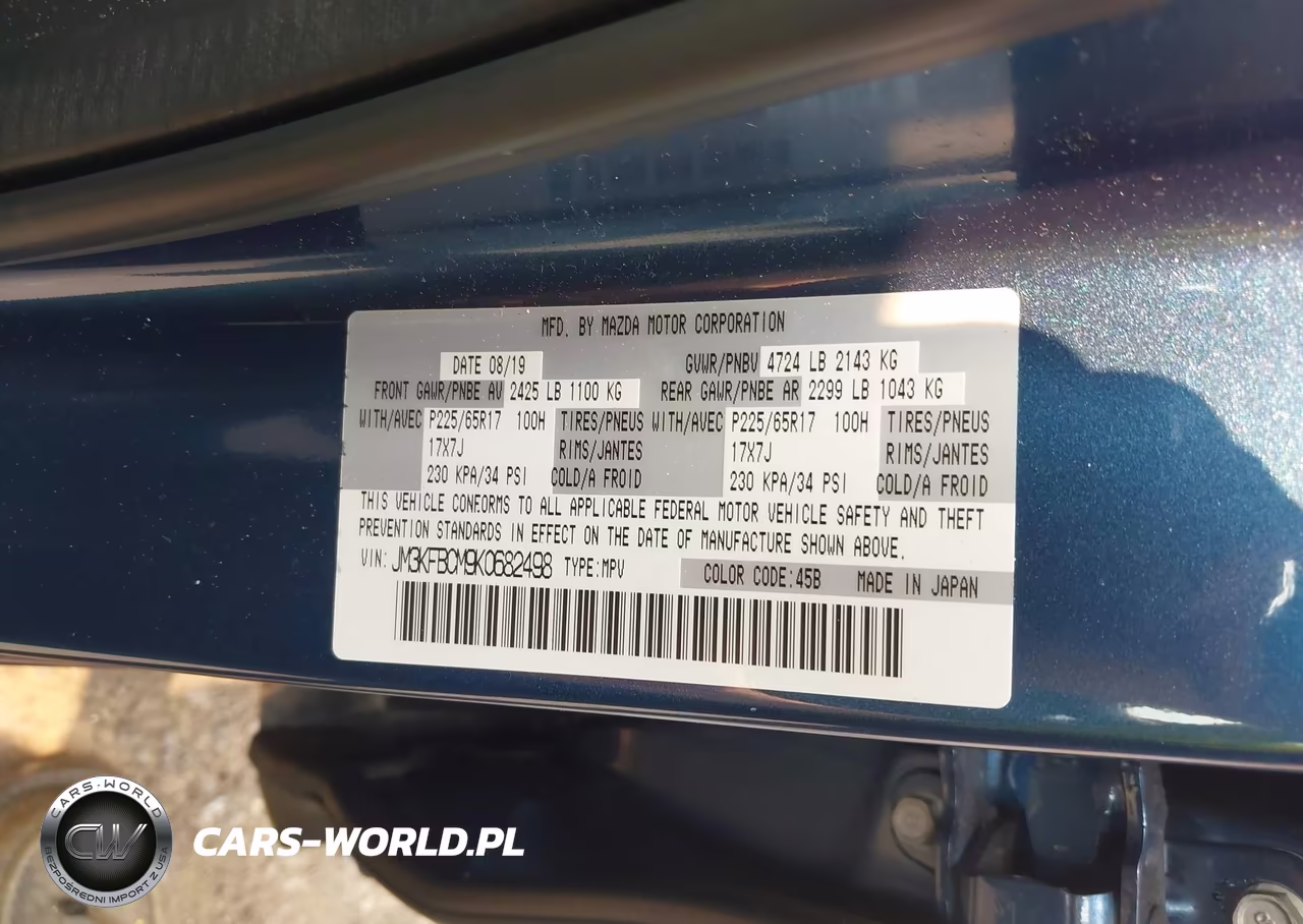 2019 Mazda Cx-5 Touring VIN:JM3KFBCM9K0682498 - 9