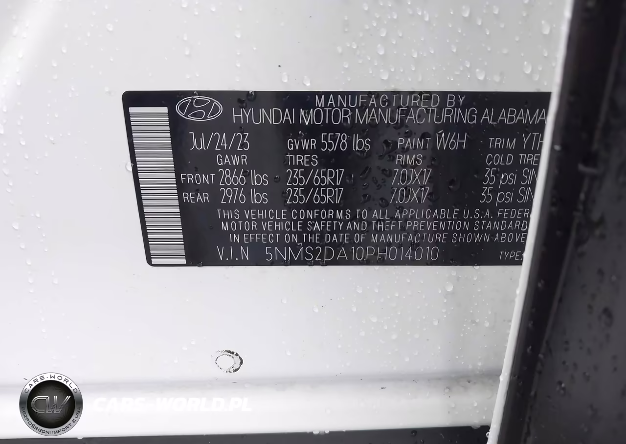 2023 Hyundai Santa Fe Hybrid Blue VIN:5NMS2DA10PH014010 - 9