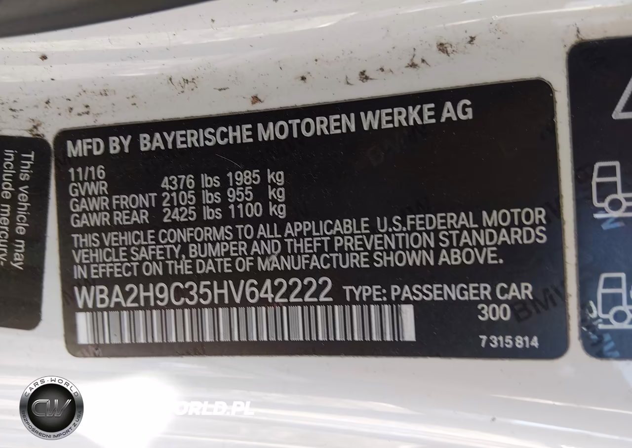 2017 BMW 230I xDrive VIN:WBA2H9C35HV642222 - 9