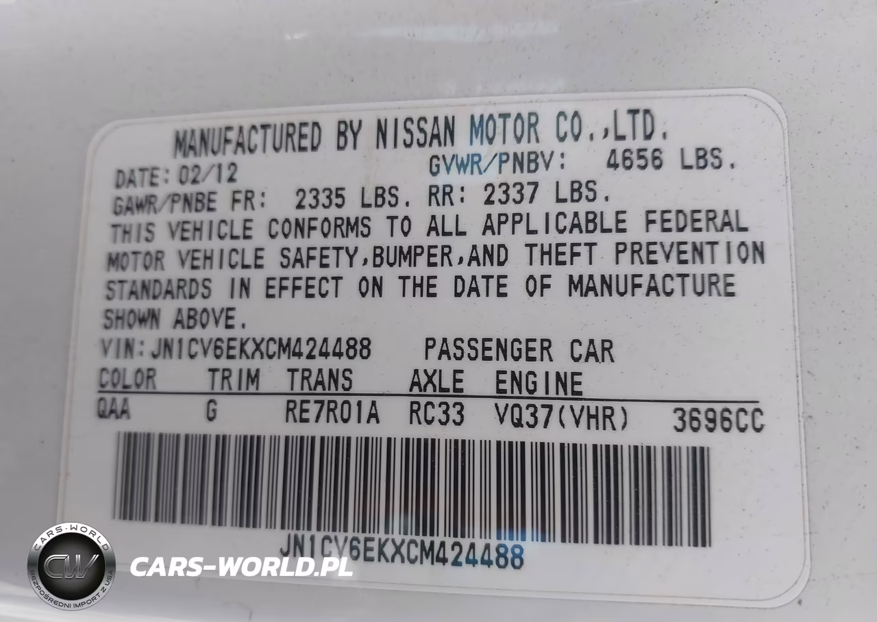 2012 Infiniti G37 Journey VIN:JN1CV6EKXCM424488 - 9
