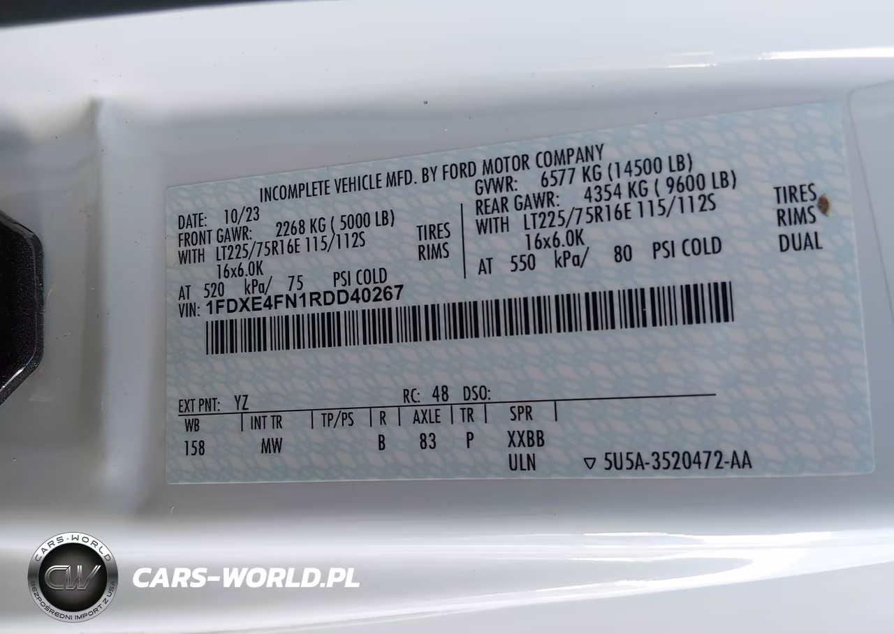 2024 Thor Quantum VIN:1FDXE4FN1RDD40267 - 8